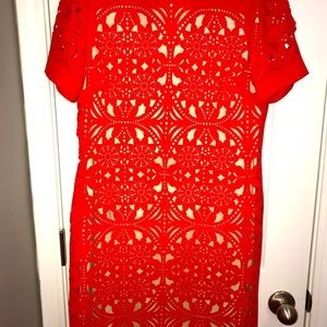 Burnt Orange Cutout Detail Dress || Size 6